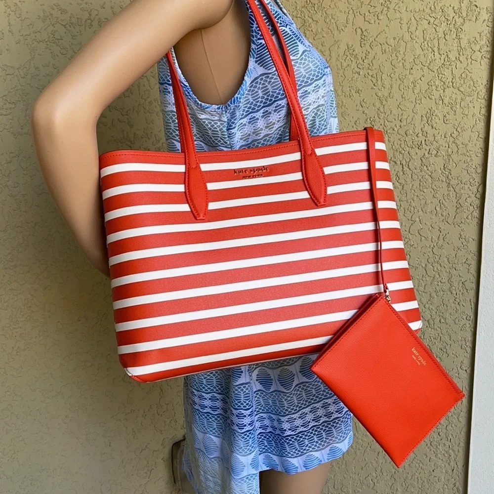 Kate Spade All Day Sailing Stripe Large Tote